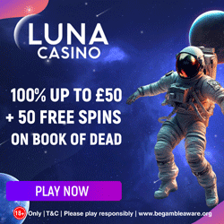 Luna Casino UK welcome offer