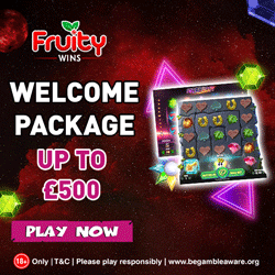Fruity Wins UK welcome offer
