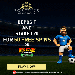 Fortune Mobile Casino UK welcome offer